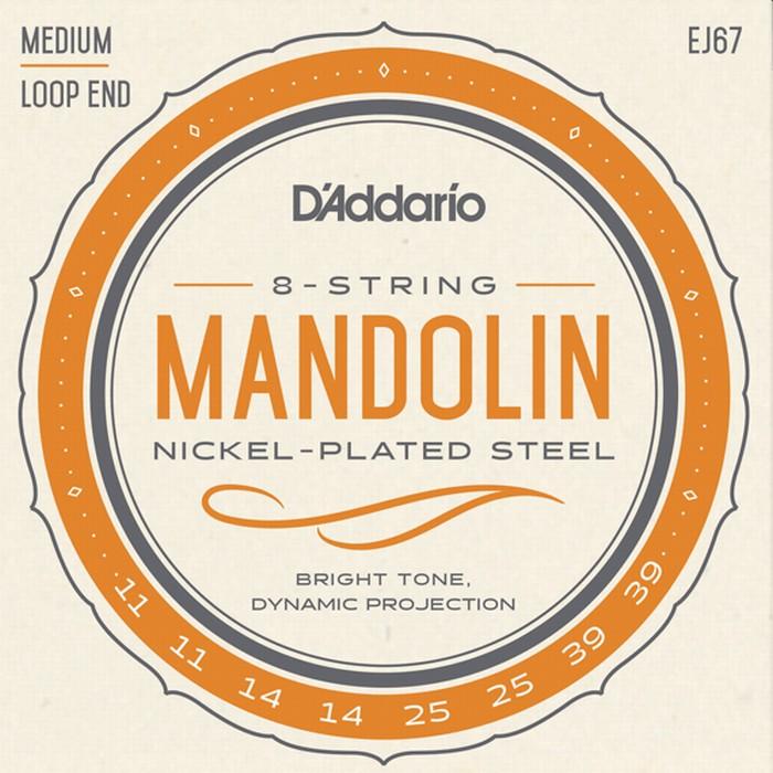 D'Addario EJ67 Medium 011-039 Nickel Steel ダダリオ マンドリン弦｜dt-g-s