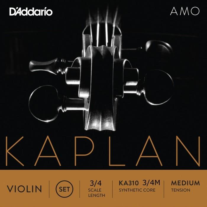 印象のデザイン ダダリオ 3/4M KA310 String Violin amo Kaplan D'Addario バイオリン弦 セット ミディアムテンション 3/4スケール カプラン バイオリン弦