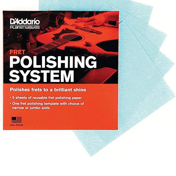 D'Addario Fret Polishing System PW-FRP ダダリオ フレット ポリッシング システム (ポリッシュペーパー5枚・指板カバーテンプレート)｜dt-g-s