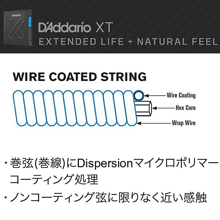 5セット D'Addario XTE1052 XT Nickel 010-052 ダダリオ コーティング弦 エレキギター弦_2