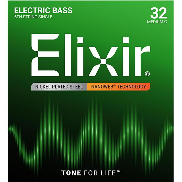 Elixir バラ弦 Nanoweb #15332 High-C .032 エリクサー コーティング弦 