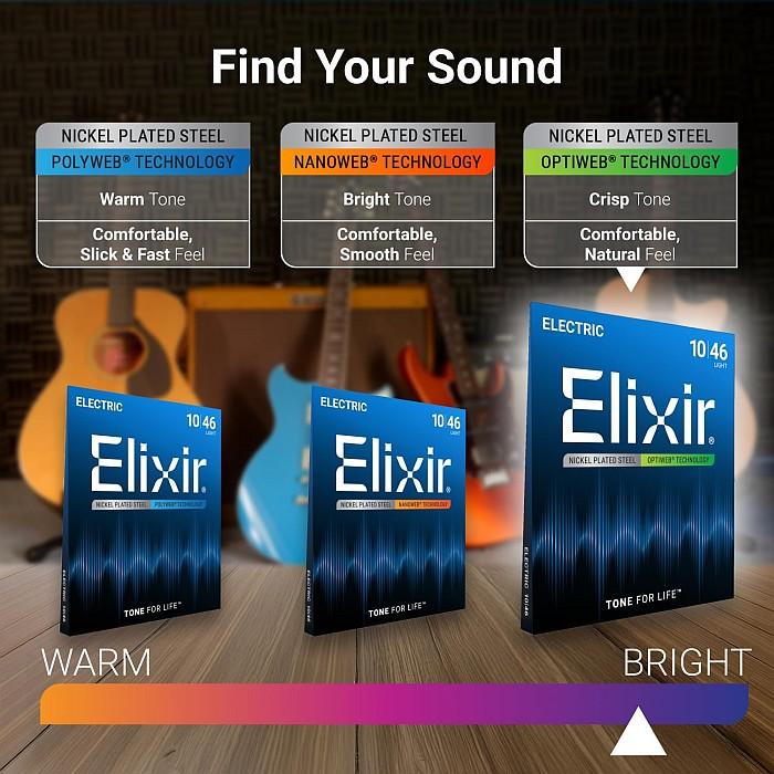 6セット Elixir OPTIWEB #19002 Super Light 009-042 エリクサー コーティング弦 エレキギター弦_1