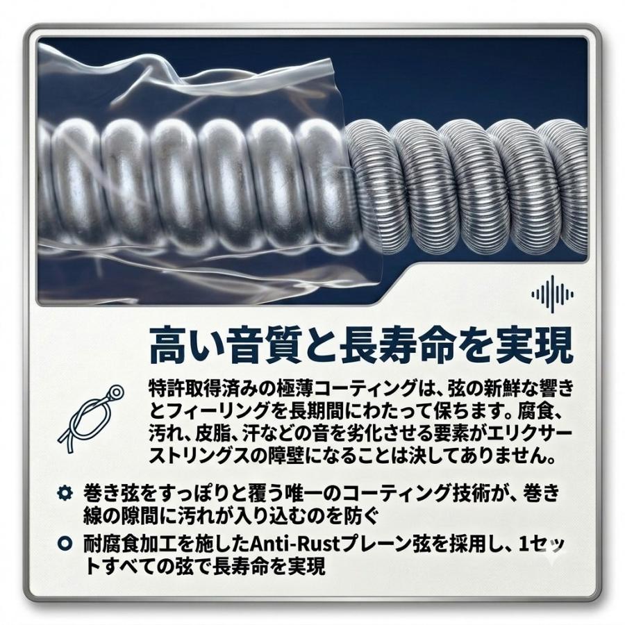Elixir（エリクサー） 3セット 7弦用 Elixir OPTIWEB #19074 7-String
