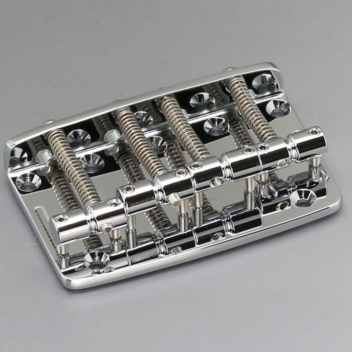 Gotoh 203B4C Bass Bridge ゴトー ベースブリッジ ブラスサドル/ブラスプレート クローム GOTOH203B4Cギターパーツの店・ダブルトラブル 通販