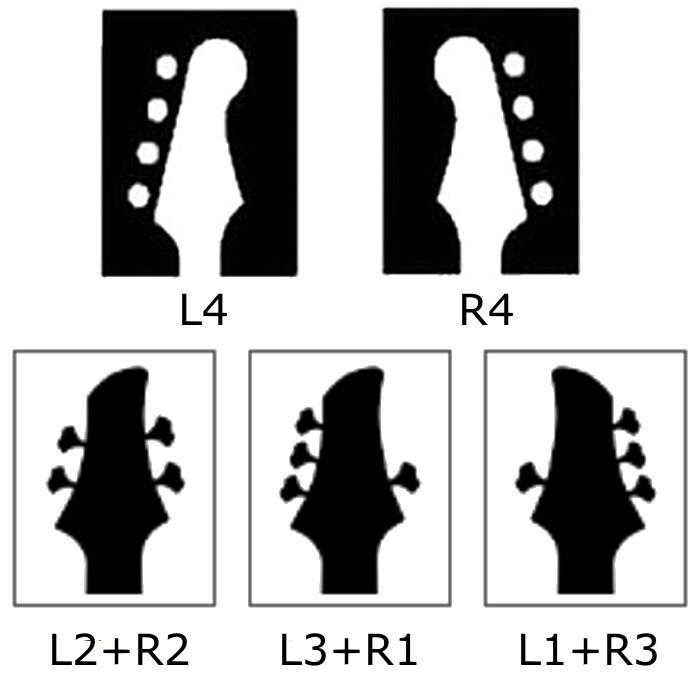 Gotoh RES-O-LITE Series GB528-4 ゴトー ベースペグ (配列・カラー