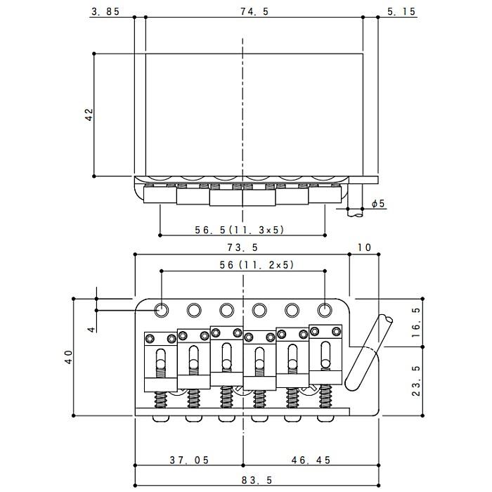 ゴトウ　トレモロユニットGE101T　ロウビンテージセット 楽天市場】GOTOH GE101T ゴトー ギター トレモロブリッジ GG