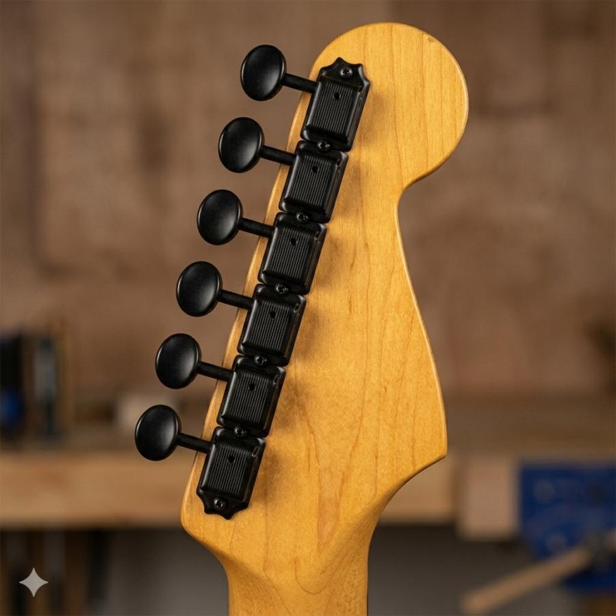 左利き/レフティ用 Gotoh SD91 Black R6 ゴトー ギターペグ