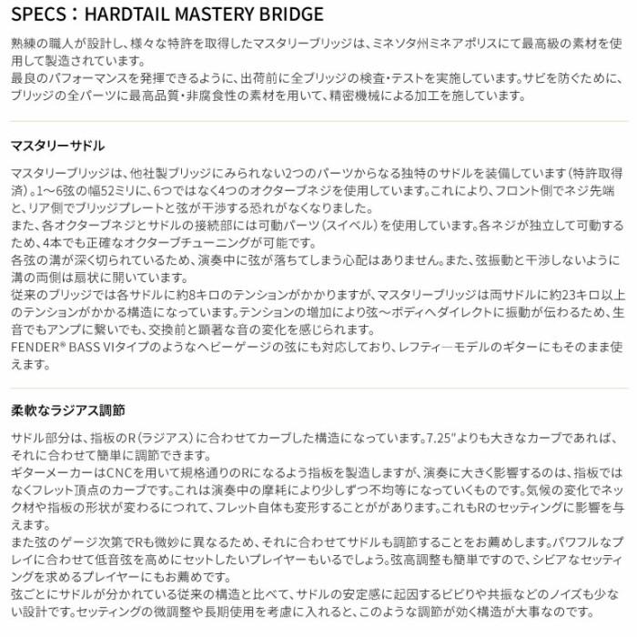 Mastery Bridge Hardtail Bridge M8 マスタリーブリッジ ハードテイル ブリッジ_2