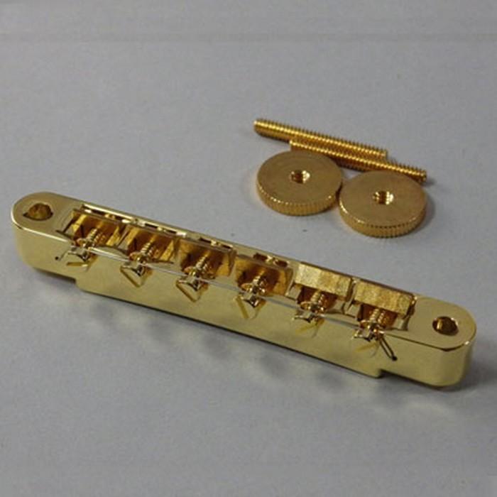 Montreux Selected Parts #8759 Tune-o-matic ブリッジ セリアゲ式ABR-1タイプ ワイヤー付サドル ゴールド