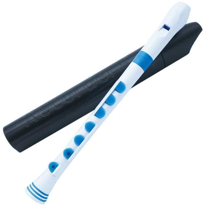 nuvo Recorder+ White/Blue ヌーヴォ プラスチック製ソプラノ
