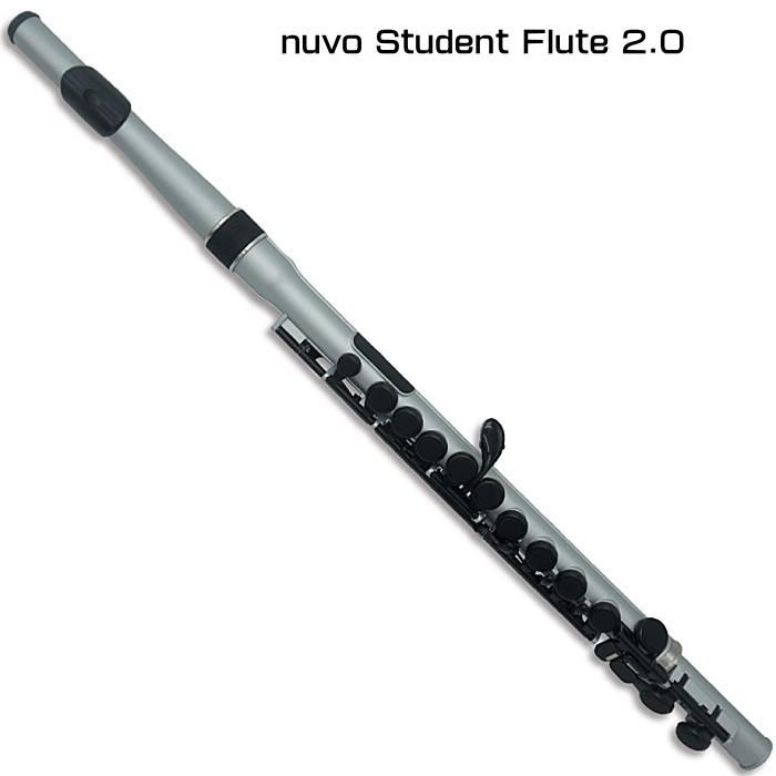 趣味・スポーツ・実用 NUVO Student Flute 2.0 (Silver/Black) nuvo Student Flute 2.0 Silver/Black ヌーヴォ プラスチック製