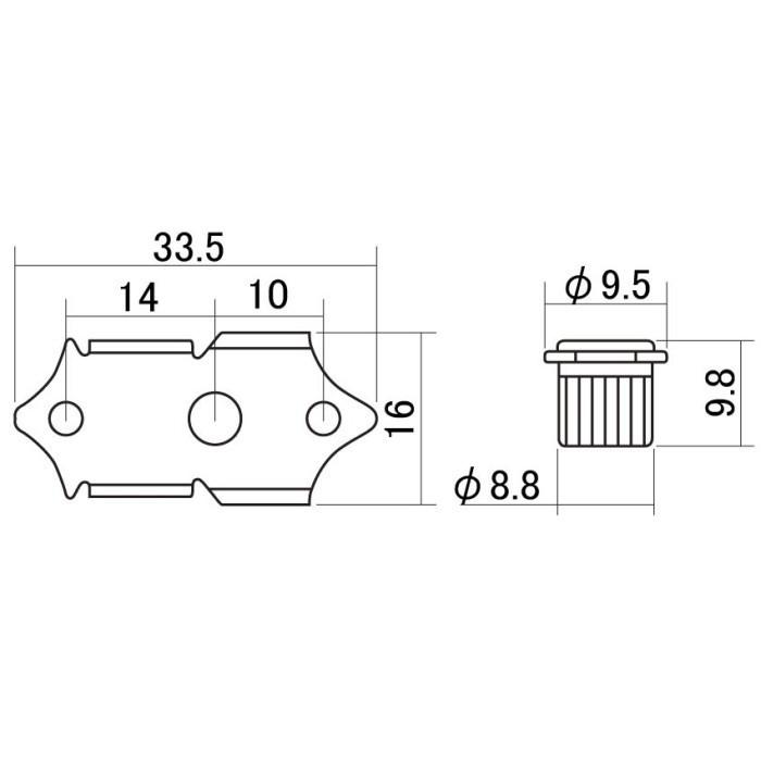 SCUD 25362GS ウェーバリータイプ ギターペグ オープンギア バタービーンズノブ ゴールド L3R3 :SCUD-25362GS