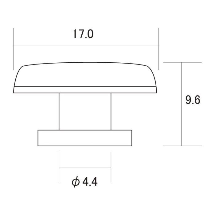 SCUD HK-13CS ストラップピン/エンドピン ラージタイプ クローム | ブランド登録なし | 01