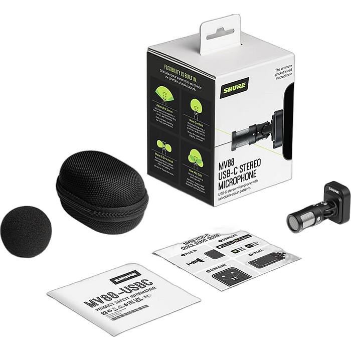 SHURE（シュア） Shure MV88 USB-C ステレオマイクロフォン : ギター