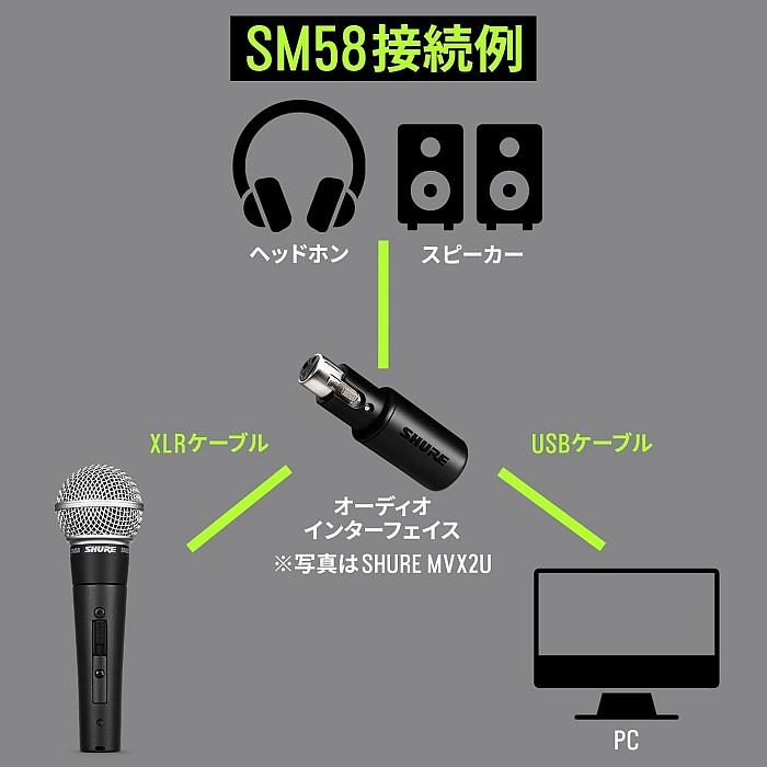 SHURE Shure SM58-LCE シュア ボーカル用ダイナミック