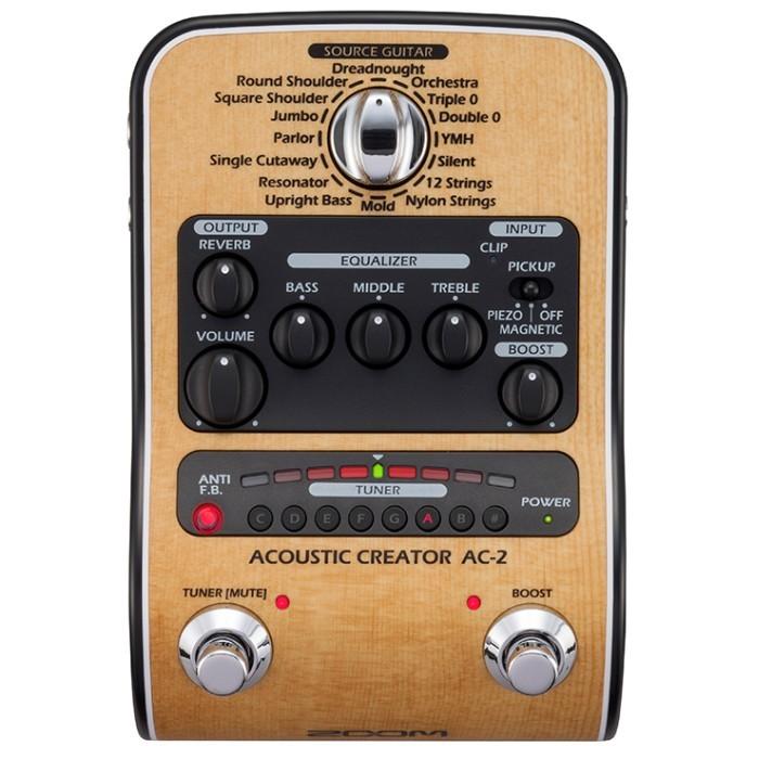 ZOOM AC-2 アコースティックギター用プリアンプ ズーム(楽器) Zoom AC-2 Acoustic Creator ズーム