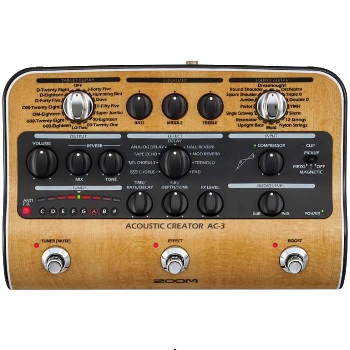 ZOOM AC-3 アコースティック・ギター用プリアンプ ズーム(楽器) Zoom AC-3 Acoustic Creator ズーム