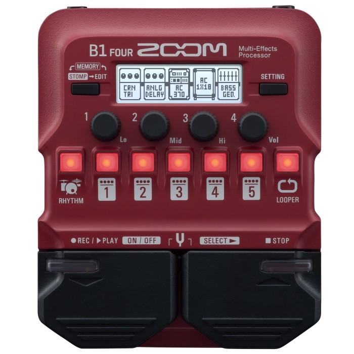 ZOOM B1 FOUR ベース用マルチエフェクター ZOOM B1 FOUR Multi-Effects Processor ベース用マルチ