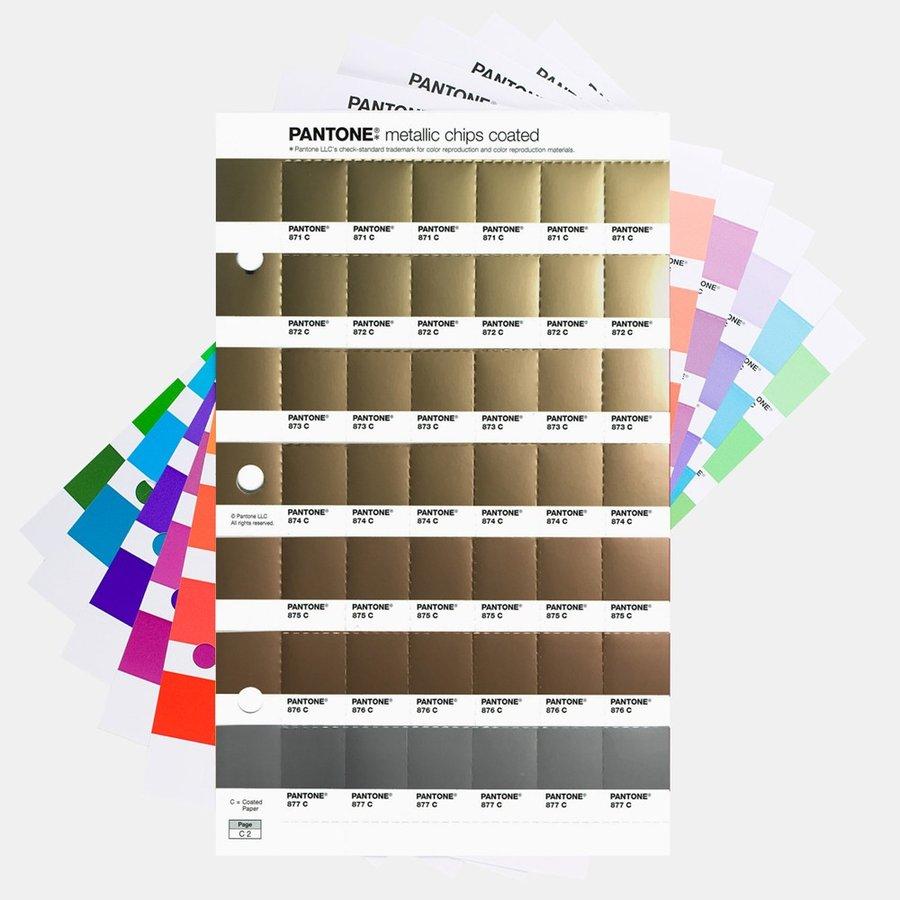PANTONE メタリックチップス 差替シート コート紙 ページ P10 色 PANTONE メタリックチップス 差替シート コート紙 ページ P10 色