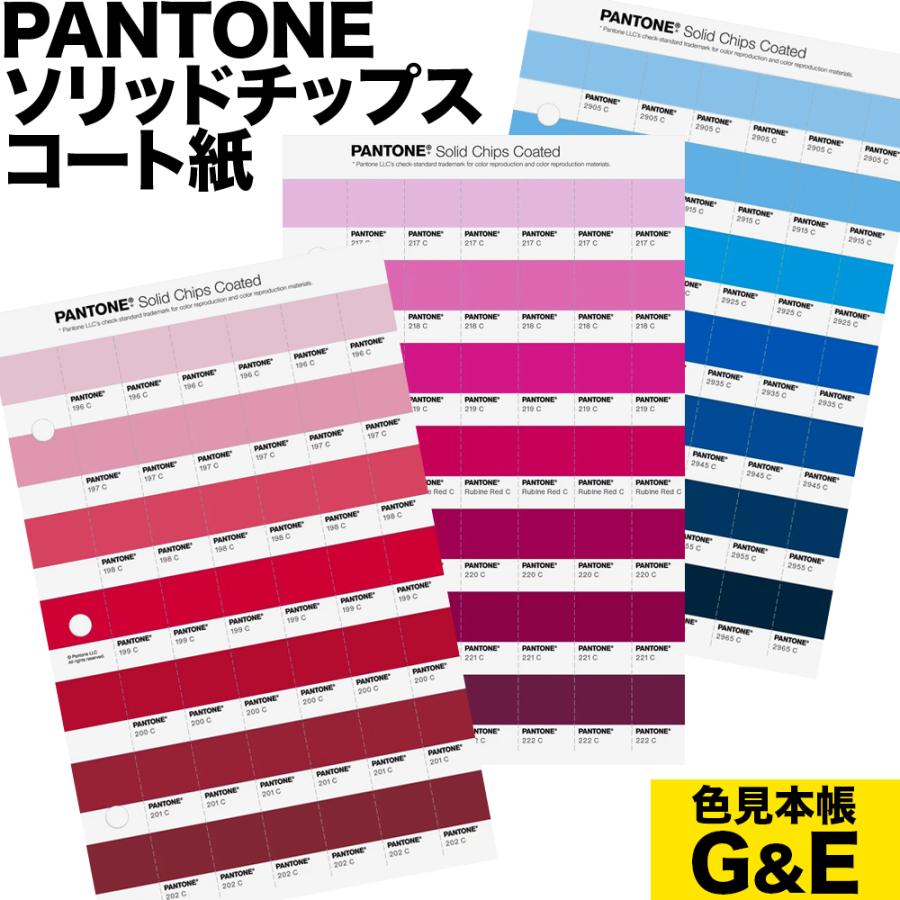 PANTONE PANTONEソリッドチップス コート紙 旧版バラ売り在庫限り 123C 色番号 2120C 2121C 2122C ...