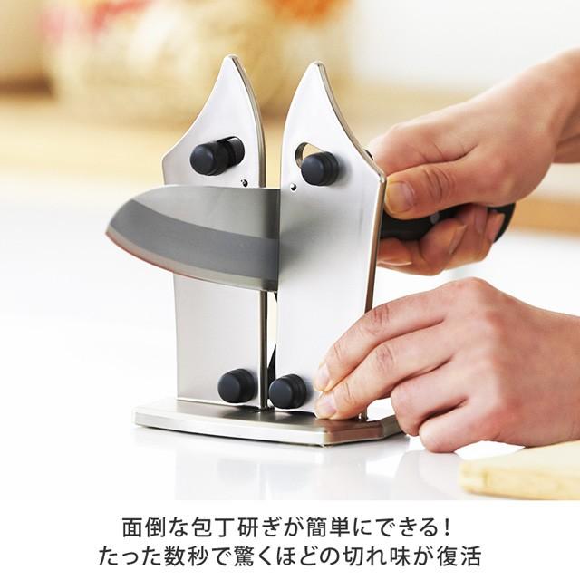 バイエルンエッジ おすすめセット 卓上型シャープナー 包丁研ぎ 包丁 研ぎ 研ぐ シャープナー 三徳包丁 果物ナイフ 刺身包丁 カロリー 糖質 ベジッティ ダイレクトテレショップ 通販 Paypayモール