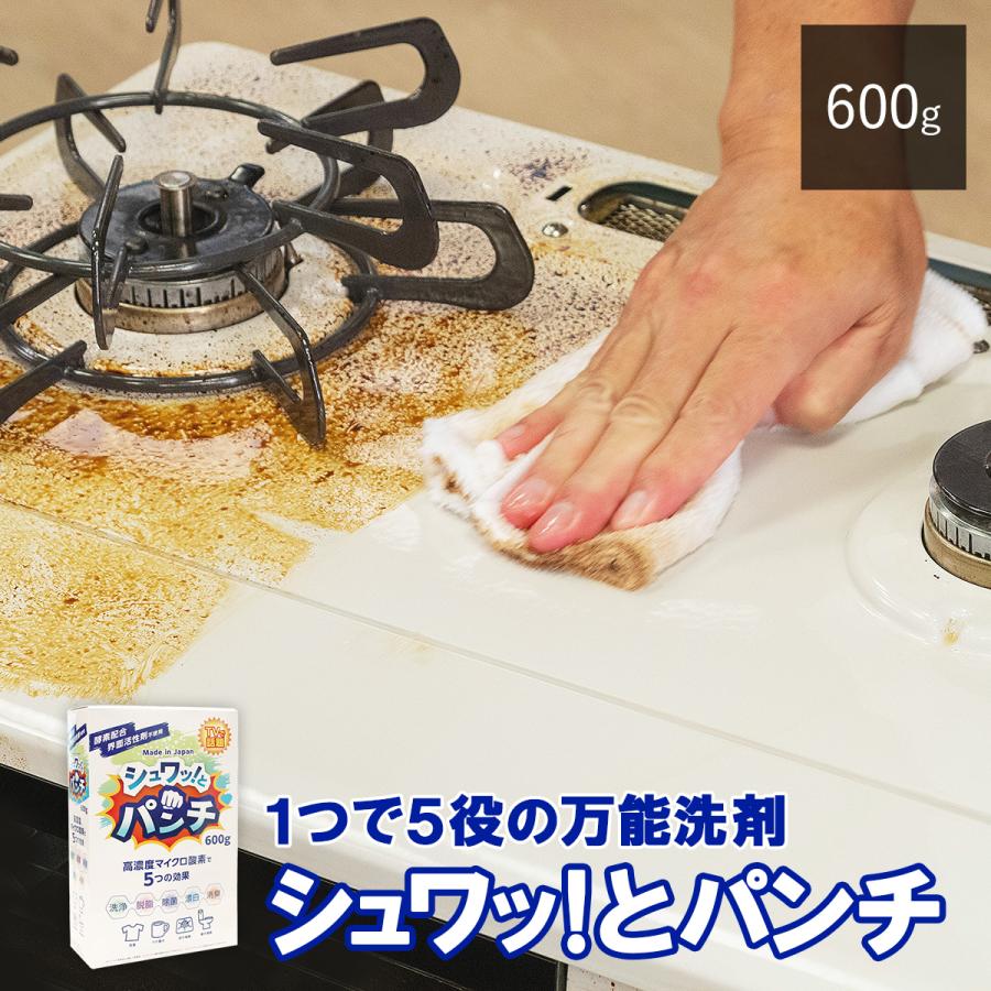 シュワッ！とパンチ 600g　　　　　洗浄 脱脂 除菌 漂白 消臭 油汚れ ヌメリ 風呂 水回り シュワっとパンチ シュワッとパンチ（Yahoo!・ダイレクトテレショップ）