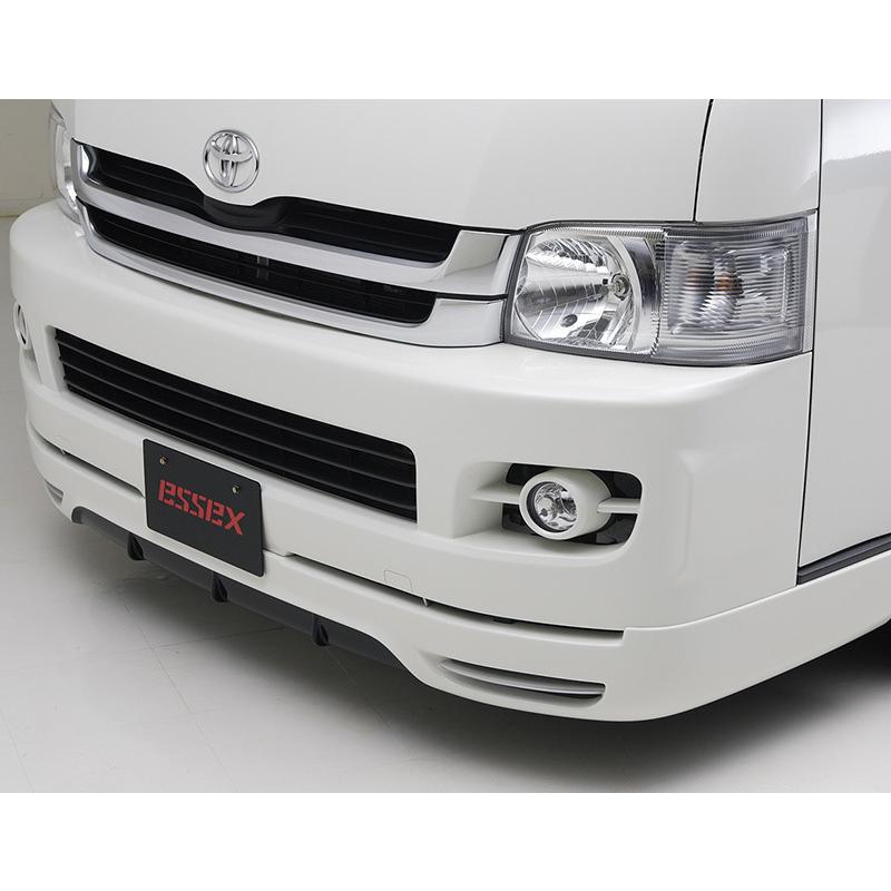 CRS essex ハイエース200系　フロントスポイラー　220 CRS エセックス ハイエース 200系 ワイド 1型/2型 フロントリップ