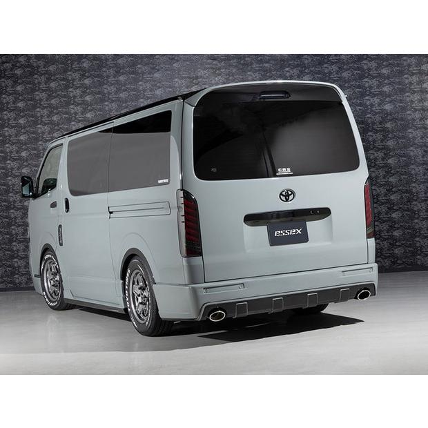 ハイエース200系ナロー標準リアバンパーマフラーレス全年式対応