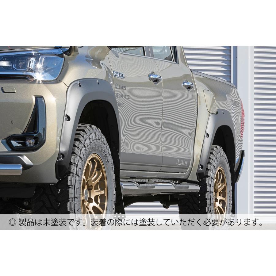 ハイラックス　ジャオス　オーバーフェンダー　タイプX 後期 ジャオス ハイラックス GUN125 後期 オーバーフェンダー Type-X