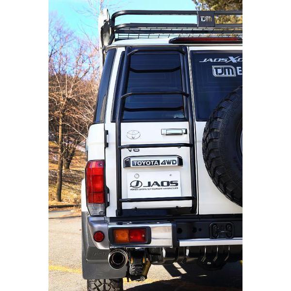 ジャオス ランドクルーザー70系 リアラダー2 ブラック B232241ABK 