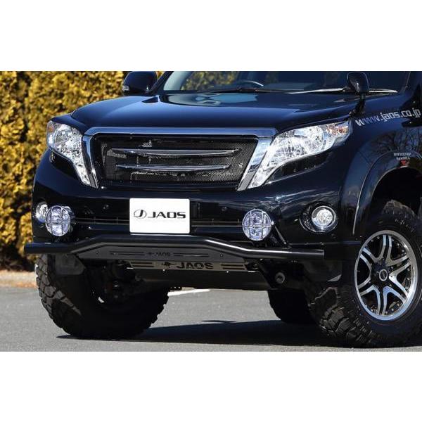プラド150中期 JAOS フロントスキッドバー　ブラック ジャオス ランドクルーザープラド 150系 中期 フロントスキッドバー
