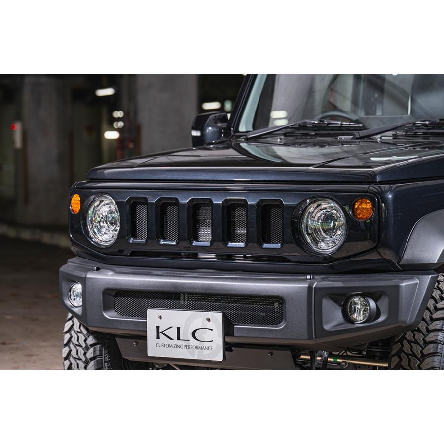 JB64W ジムニー KLC フロントグリル ABS製 KLC ジムニー JB64W ヘリテージ フェイスグリル マークレス ABS