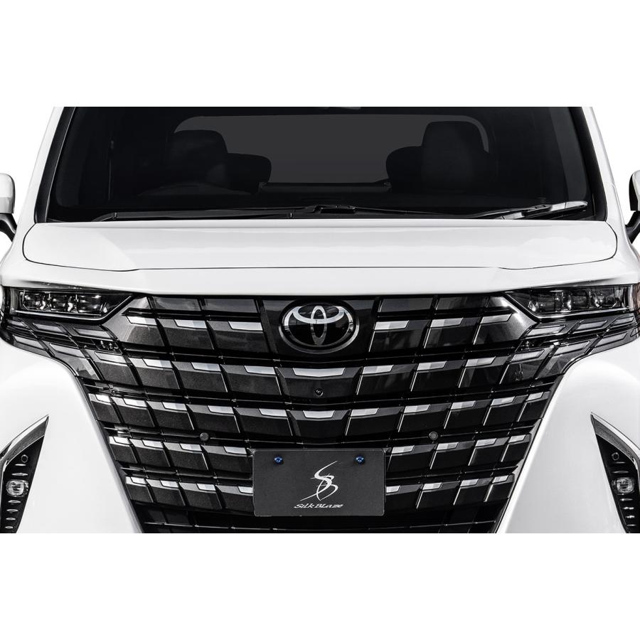 アルファード　フードモール トヨタ【30系アルファード 後期】SilkBlaze フードトップモール