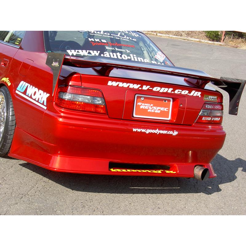 人気の贈り物が クニーズ チェイサー JZX100 リアバンパースポイラー ダクト付 パーツ