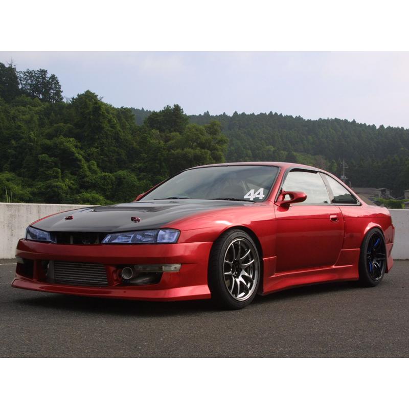 クニーズ シルビア S14 後期 フロントバンパースポイラー : デュアル