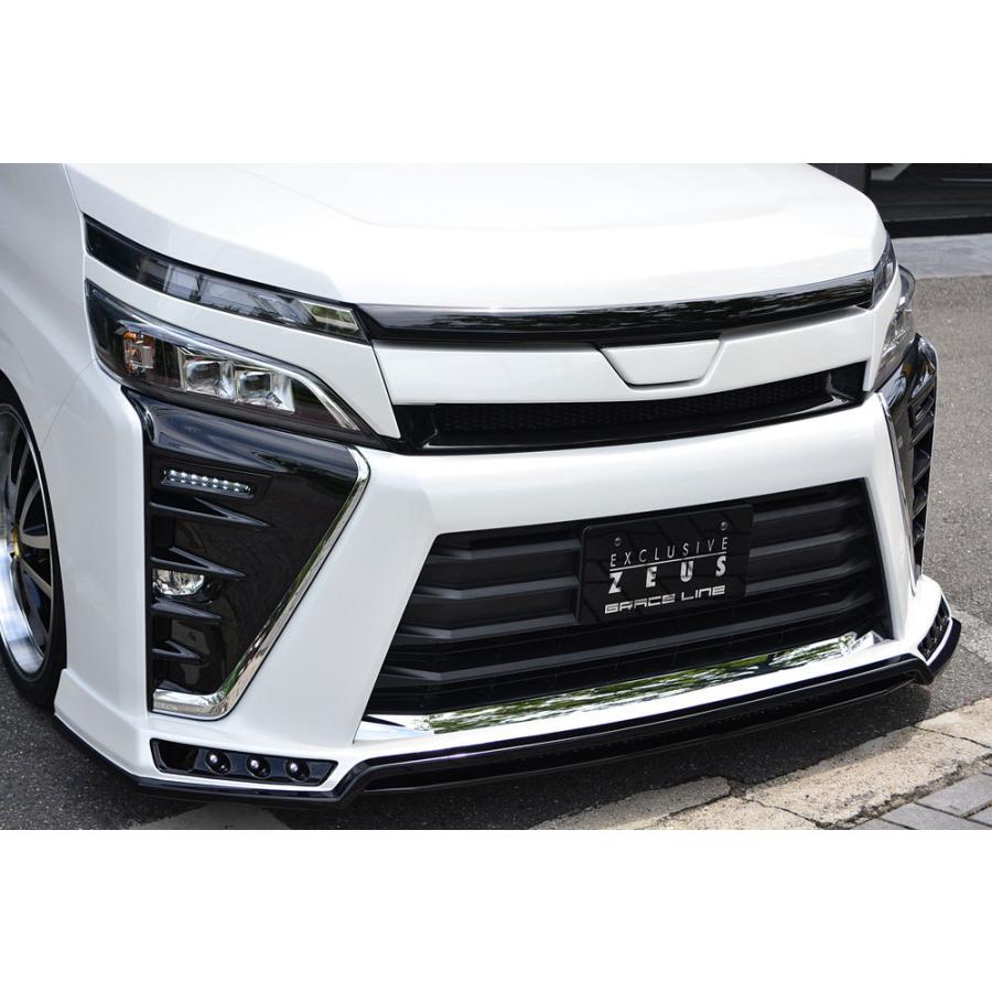 エムズスピード ヴォクシー ZS ZRR80W 後期 フロントハーフスポイラー