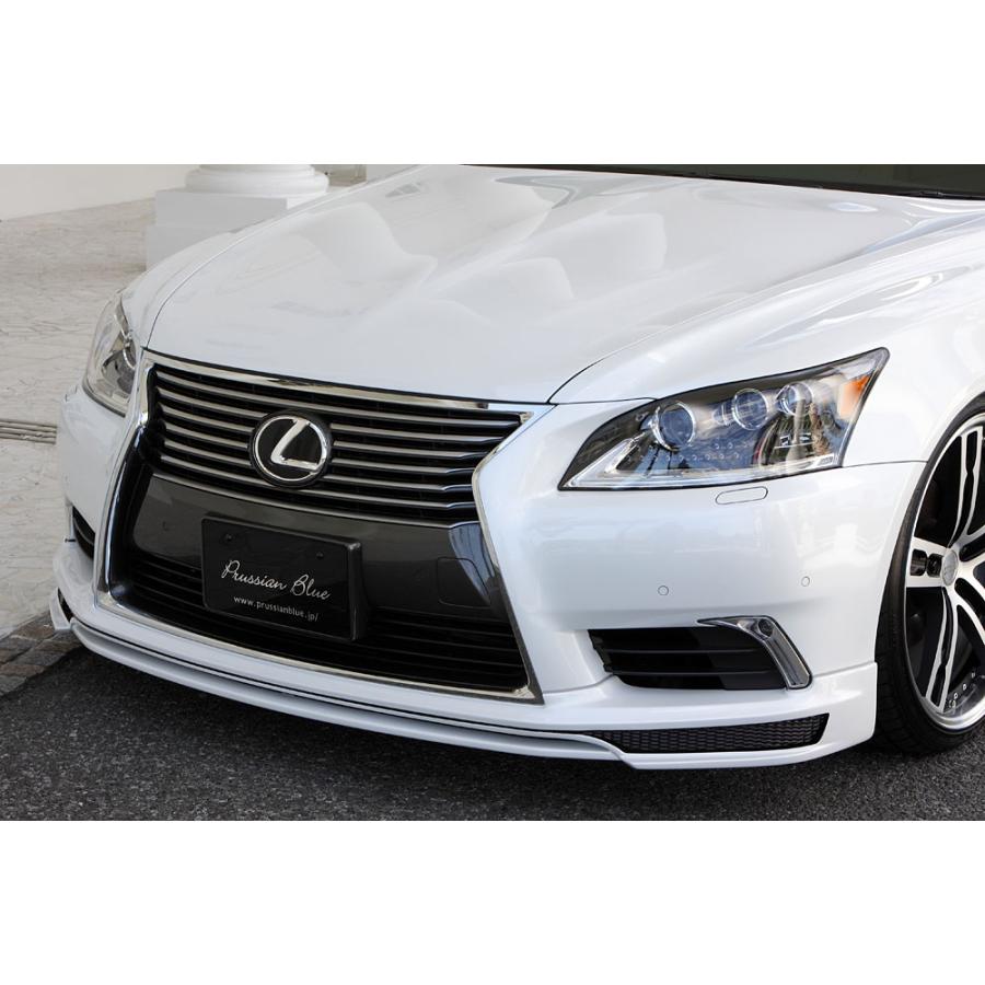 レクサス40系LS後期460 600hLフロントハーフスポイラーカラー077 エムズスピード レクサス LS 460/600h 40系 標準 後期 フロントハーフ