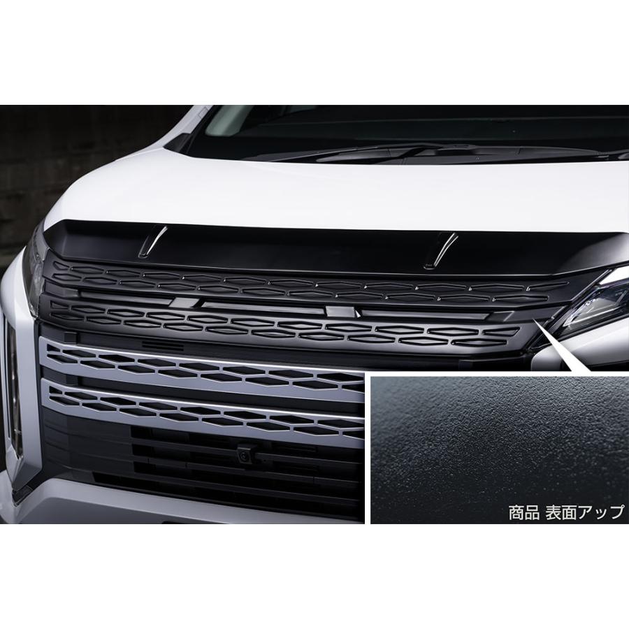 三菱 デリカ D5 CV5W 後期 フロントグリル マットブラック 艶消し 黒色