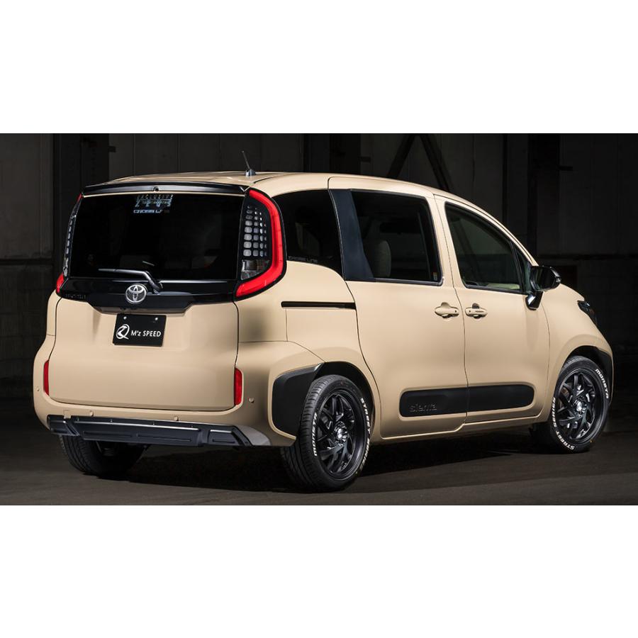 エムズスピード シエンタ MXPC10G/MXPL10G リアウイング AES シボ加工