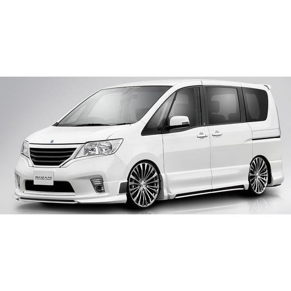 セレナ c26 ハイウェイスター　前期　フロントスポイラー　リップスポイラー ロジャム セレナ ハイウェイスター C26 前期 フロントリップスポイラー