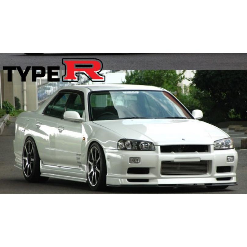 er34 スカイライン　4枚ドア　URAS エアロ ユーラス URAS スカイライン 4ドア ER34 前期 TYPE-R エアロ3点セット