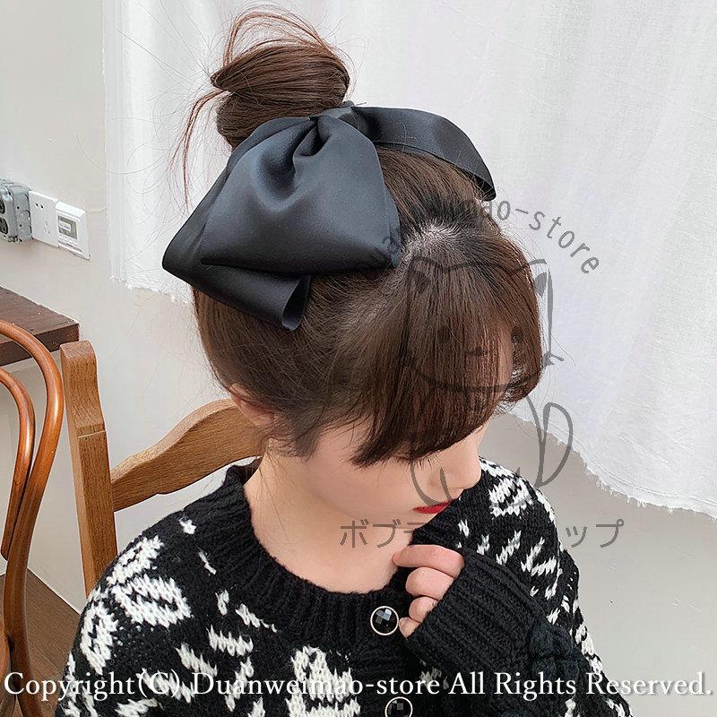 リボン ヘアクリップ ビッグリボン バレッタ 大きめ クリップ ヘアアクセサリー 大きい 大人気 大きめ蝶結び 上品 大人 卒業式 発表会 全8色 おしゃれ H Barrette06 ボブテイルショップ 通販 Yahoo ショッピング