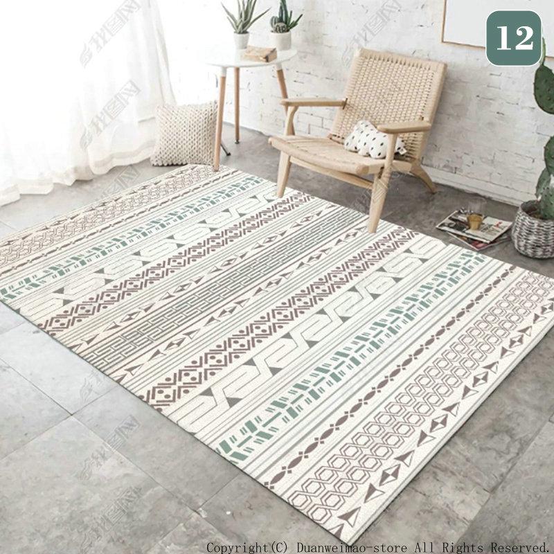ボヘミアン カーペット ラグ 北欧 長方形 四角 薄い 洗える 滑り止め付き 春 夏 秋 冬 薄手 オールシーズン ラグ ホットカーペット対応 リビング おしゃれ H Carpet43 ボブテイルショップ 通販 Yahoo ショッピング