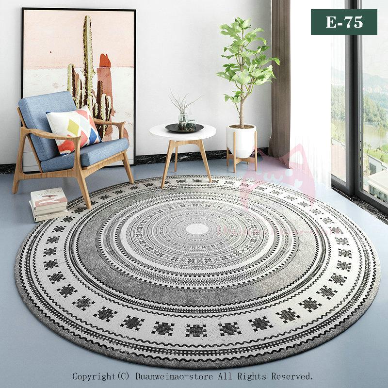 円形 カーペット ラグマット マット ラグ 丸 ネイティブ柄 かわいい おすすめ おしゃれ 洗える 滑り止め 幾何学柄 北欧 柄 床暖房 ホットカーペット H Carpet51 ボブテイルショップ 通販 Yahoo ショッピング