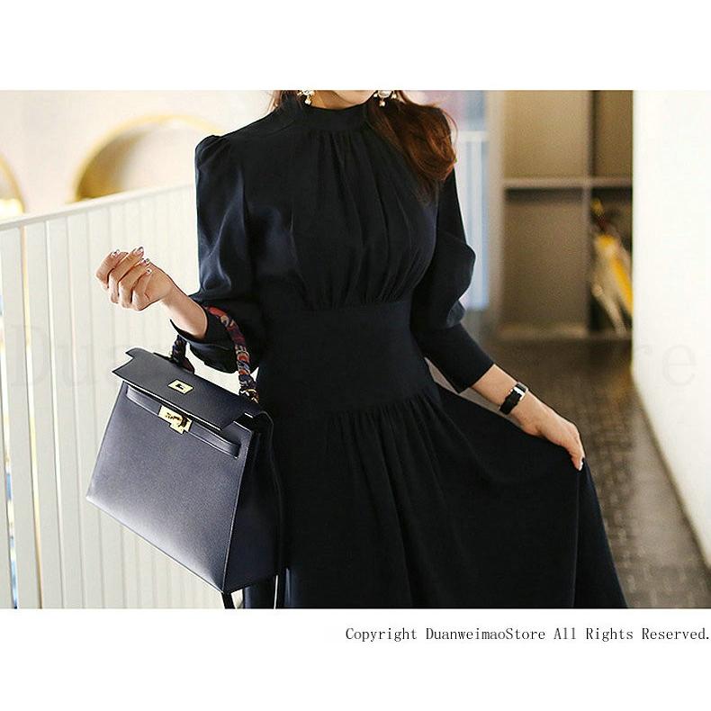 ワンピース ロング丈 結婚式ワンピース レディース 着痩せ フォーマル 長袖 ワンピース ドレス 黒ワンピース 30代40代 卒園式 パーティドレス H Onepeice19 ボブテイルショップ 通販 Yahoo ショッピング