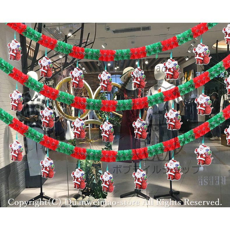 クリスマス ガーランド 飾り クリスマスツリー 壁飾り 北欧 ペーパー サンタクロース クリスマス雑貨 おしゃれ ガーランド パーティー サンタ H Xmas40 ボブテイルショップ 通販 Yahoo ショッピング