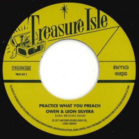 英7” Owen & Leon Silvera / Frank Co Practice What You Preach / Im All Alone TBX011 Treasure Isle /00048 | 