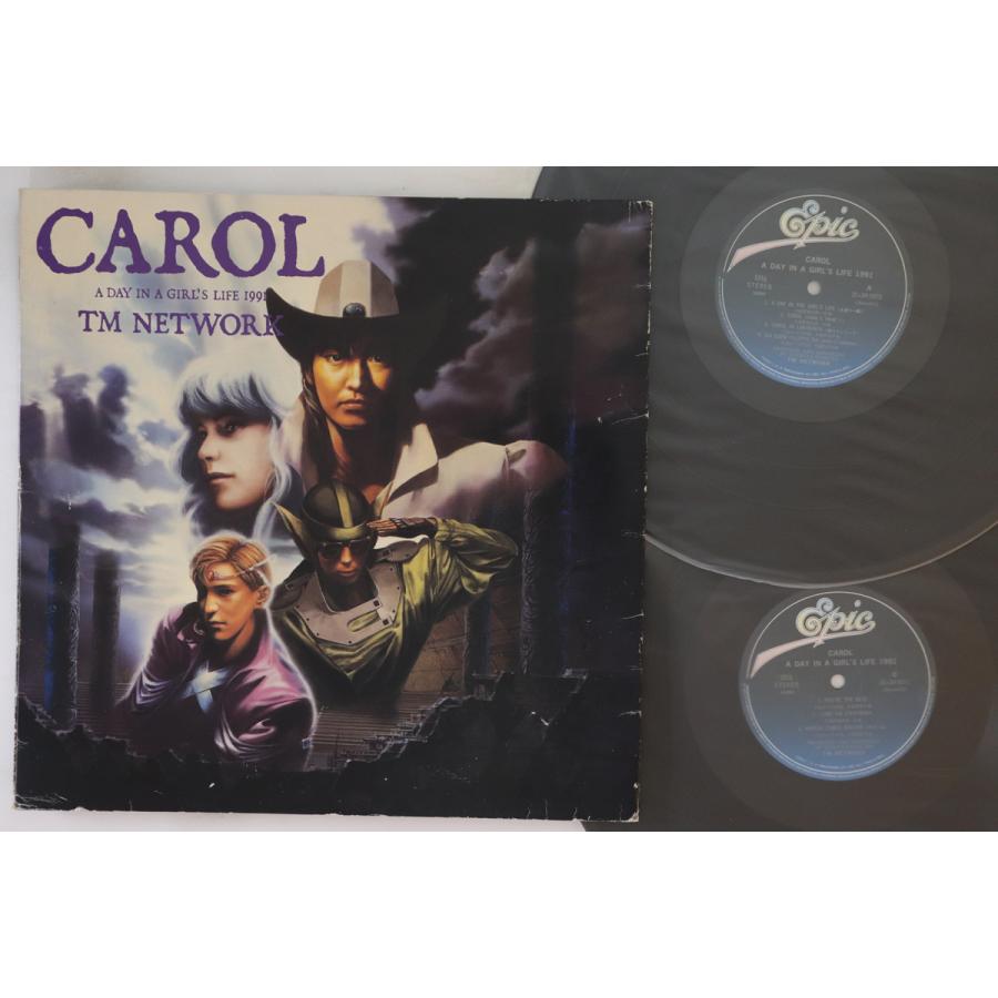 TM NETWORK CAROL アナログレコード　２枚組み 2discs LP TM NETWORK CAROL -A DAY IN A GIRLS LIFE 1991- 323H50701