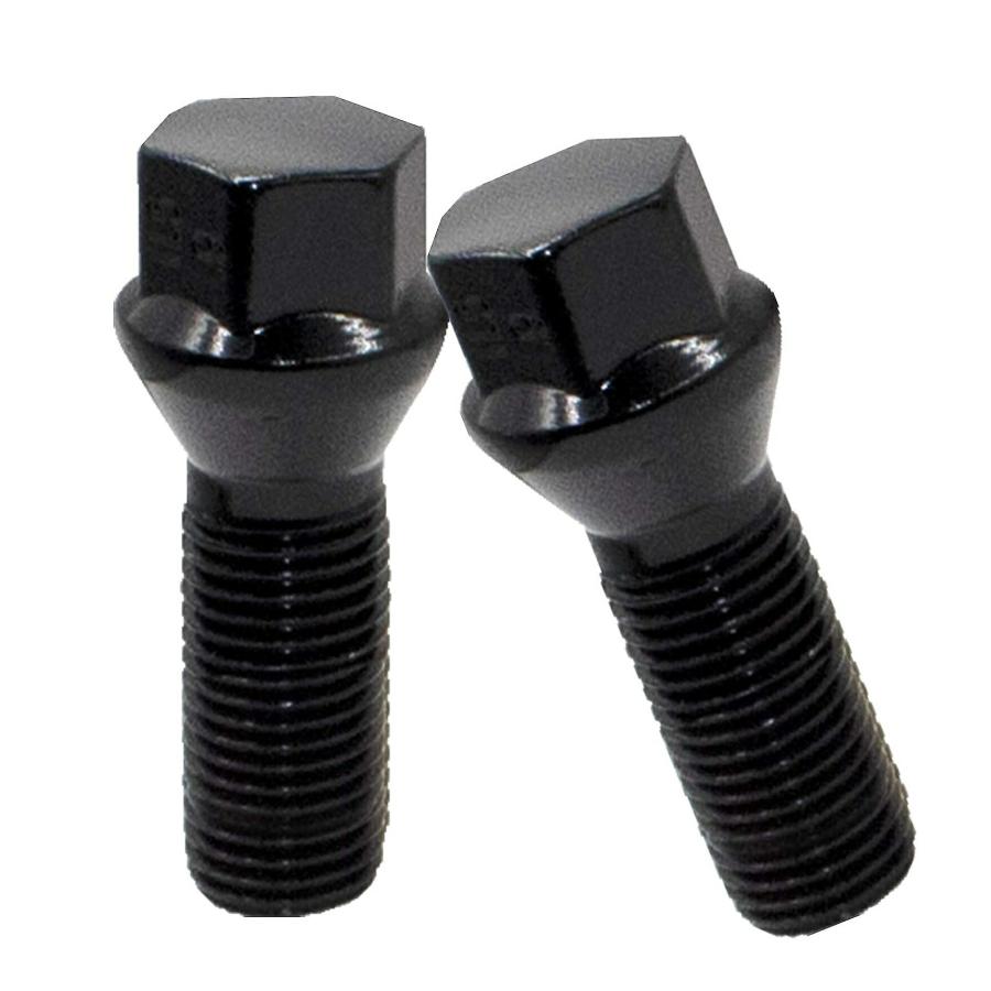 45mm ロングボルト10本セット M14xP1.5-17HEX 座面テーパー60 黒