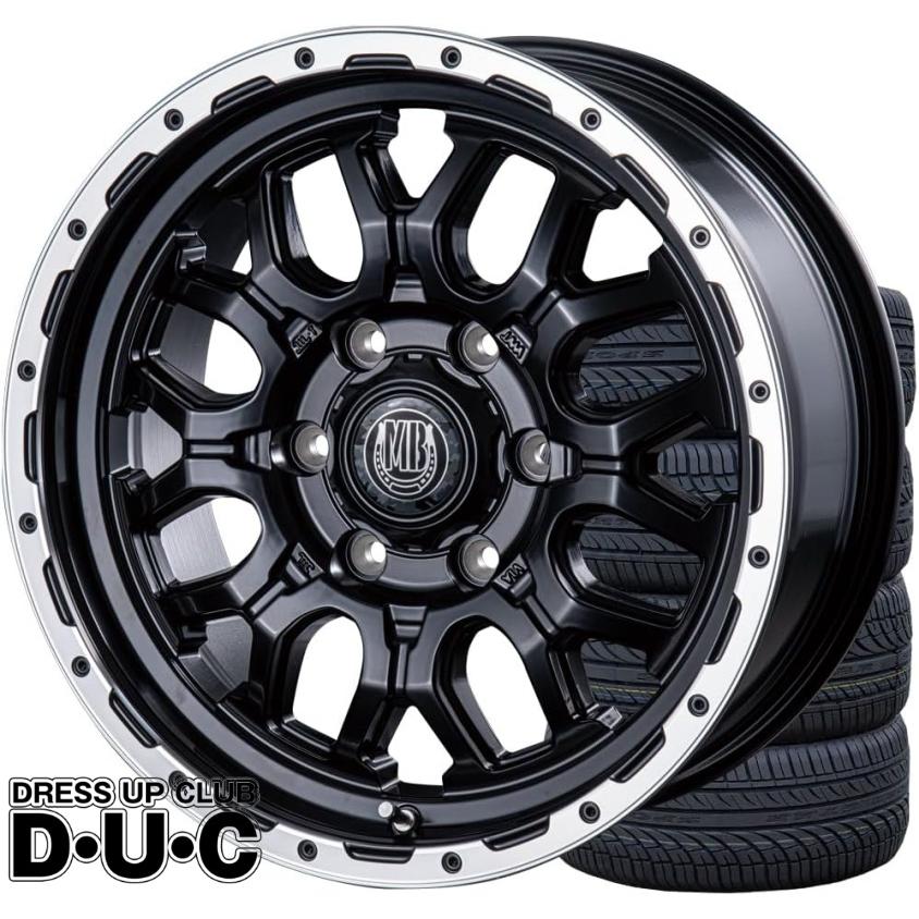 ハイエース 15インチアルミホイールタイヤセット MUD BAHN XR-800M MBK
